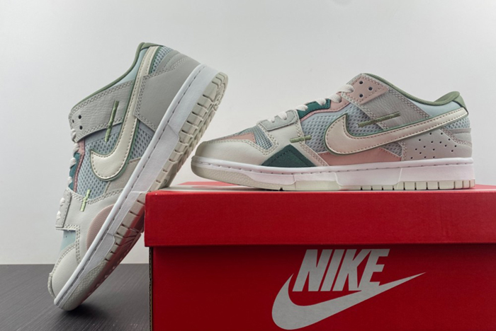 Nike Dunk Low Scrap Grey Haze Phantom  DM0802-001