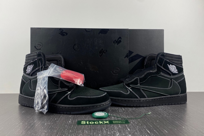 Travis Scott x Air Jordan 1  "Black/Phantom"  DM7866-001 OG