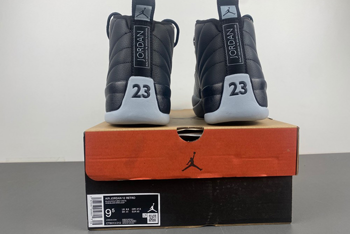 AIR JORDAN 12 “BLACK/WOLF GREY” CT8013-010